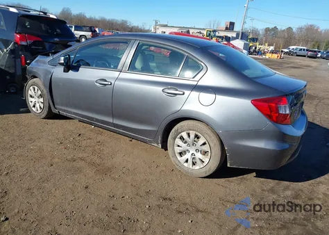 2012 Honda Civic Lx из США, поврежденный, VIN 19XFB2F58CE389453